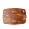Tabla de cortar de madera de grano final personalizada con cuerda de cuero