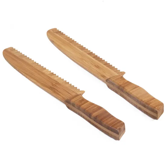 Cuchillo para untar mantequilla de bambú personalizado al por mayor para cocina