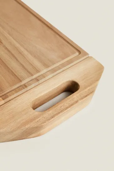 Bloque de madera grueso de las tablas de cortar de la cocina de encargo de la fábrica al por mayor con la manija
