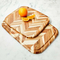Tabla de cortar de madera con diseño de espiga rectangular grande para cocina