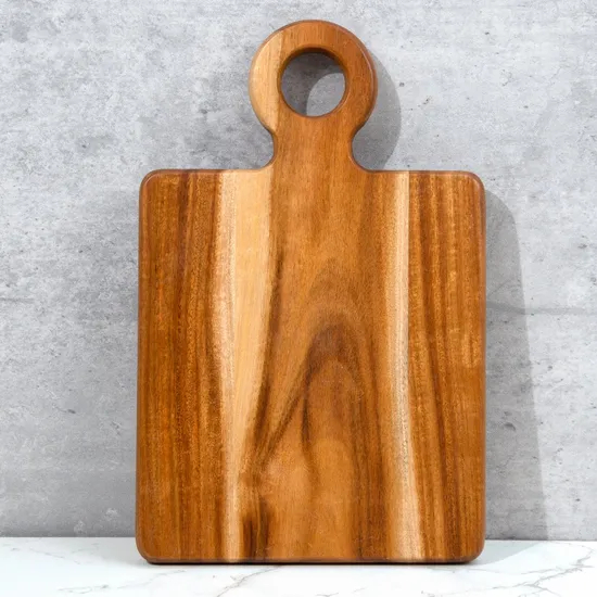 Tabla de servir de madera de acacia para carne, verduras, frutas, queso, embutidos