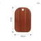 Productos de cocina Juego de 3 tablas de cortar de madera de ébano con orificio para colgar