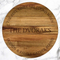 Susan perezosa de madera de acacia grabada personalizada para cocina