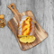 Tabla de cortar de madera con asas para frutas de queso