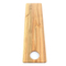 Tablero de charcutería de madera con forma de paleta larga para eventos