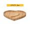 3 platos llanos de bambú divididos para cocina