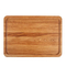 Tabla de cortar de madera de roble rectangular orgánica para cocina