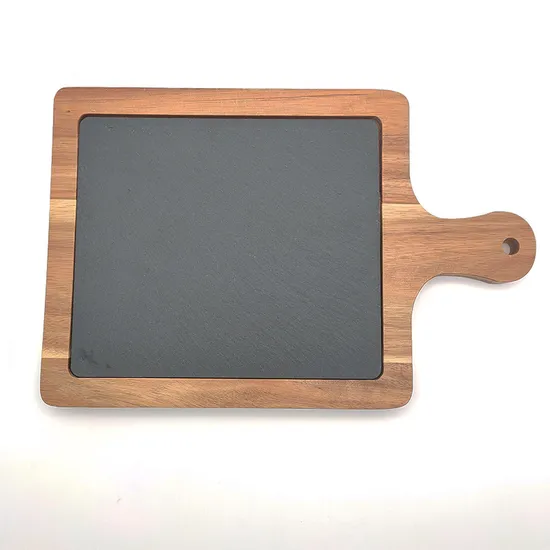 Tabla de quesos Woonden, juego de tablas para embutidos con 4 cuchillos y mango