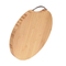 Tabla de cortar de bambú redonda gruesa de 3 cm, tabla de cortar de carnicero