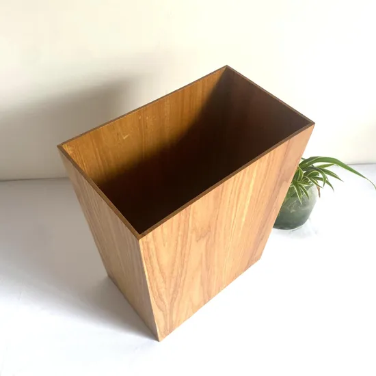 Bote de basura de madera clasificado multifuncional personalizado para hotel y uso doméstico