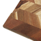 Tabla de cortar de cocina de madera de acacia en espiga