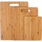 Tabla de cortar vegetal de bambú durable de 3 pedazos tabla de cortar de la fruta fijada para la cocina