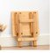 Taburete plegable de bambú portátil, taburete de pesca al aire libre, taburete de Camping