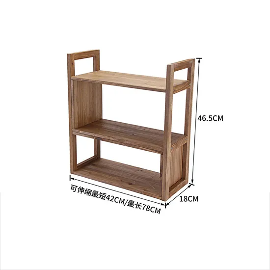 Estantería de escritorio de madera para estudio, organizador de escritorio, soporte para maceta
