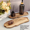 Bandejas para servir de madera de acacia Incha de 11,9x4,1 para decoración del hogar, comida y embutidos