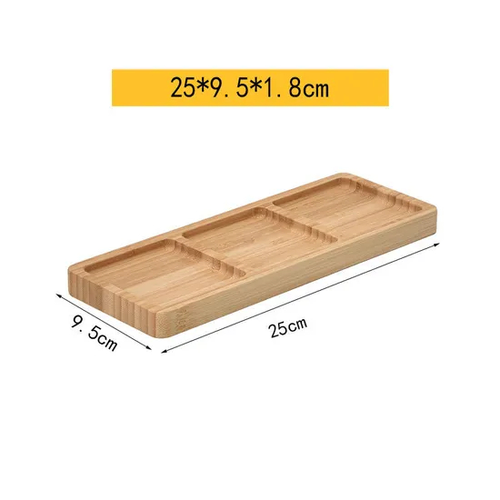 Cuencos y platos de madera de bambú ecológicos para aperitivos de la fábrica de Fujian