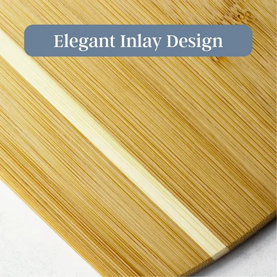 Juego de tablas de cortar de bambú premium de 2 piezas para entusiastas de la cocina