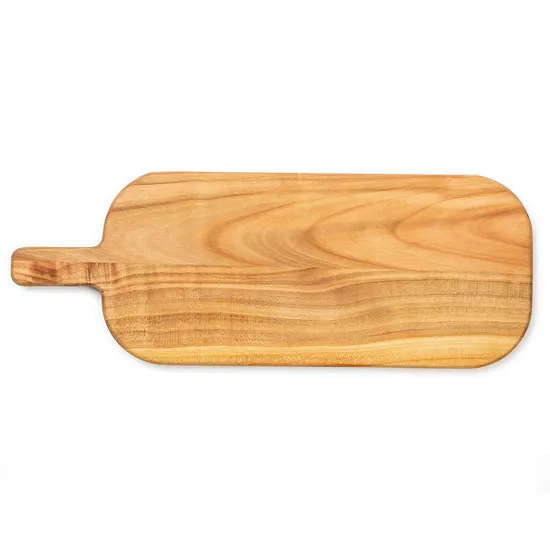 Herramientas de cocina hechas a mano, plato de madera dividido, plato de madera para servir con mango