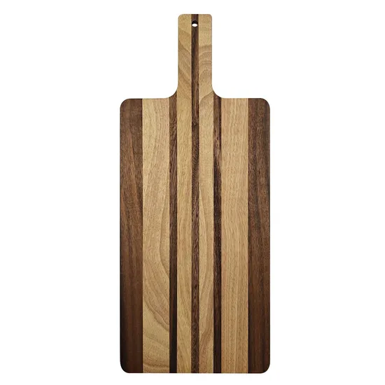 Tabla de servir de primera calidad con forma de paleta de madera de acacia