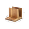 Soporte natural para servilletas con organizador de almuerzo para restaurante con carrito de sal y pimienta