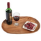 Bandeja grande de madera de Acacia para exhibición de frutas, postres, refrigerios y cenas para cocina