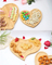 'Amor' Platos de bambú en forma de corazón Bandeja de servicio de bambú para regalo