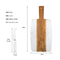 Tabla de cortar de mármol de madera para servir carne, frutas, pan, queso