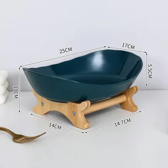 Cesta de almacenamiento de bambú con estante de exhibición para frutas, dulces y pan