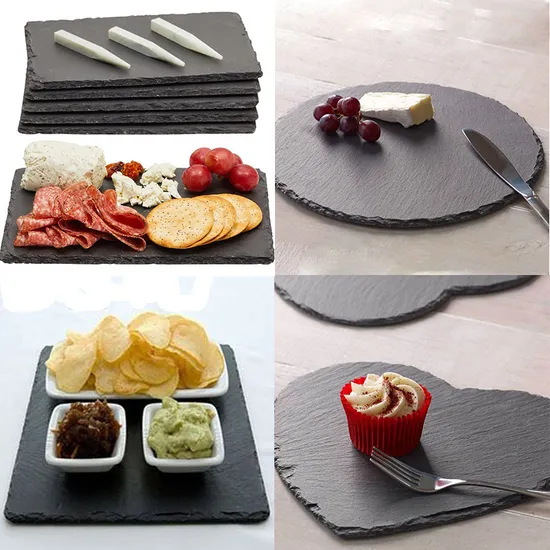 Tabla de quesos de pizarra con forma de corazón para regalo de Navidad