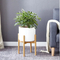 Soporte ajustable para plantas de interior de bambú de 8 a 12 pulgadas para sala de estar y balcón