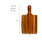 Tabla de servir de madera de acacia para carne, verduras, frutas, queso, embutidos