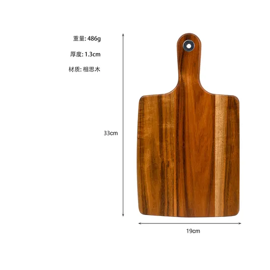 Tabla de servir de madera de acacia para carne, verduras, frutas, queso, embutidos