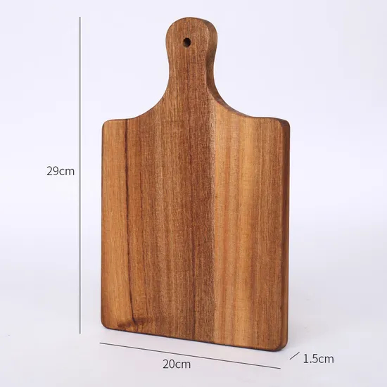 Tabla de servir de madera multifuncional con asa